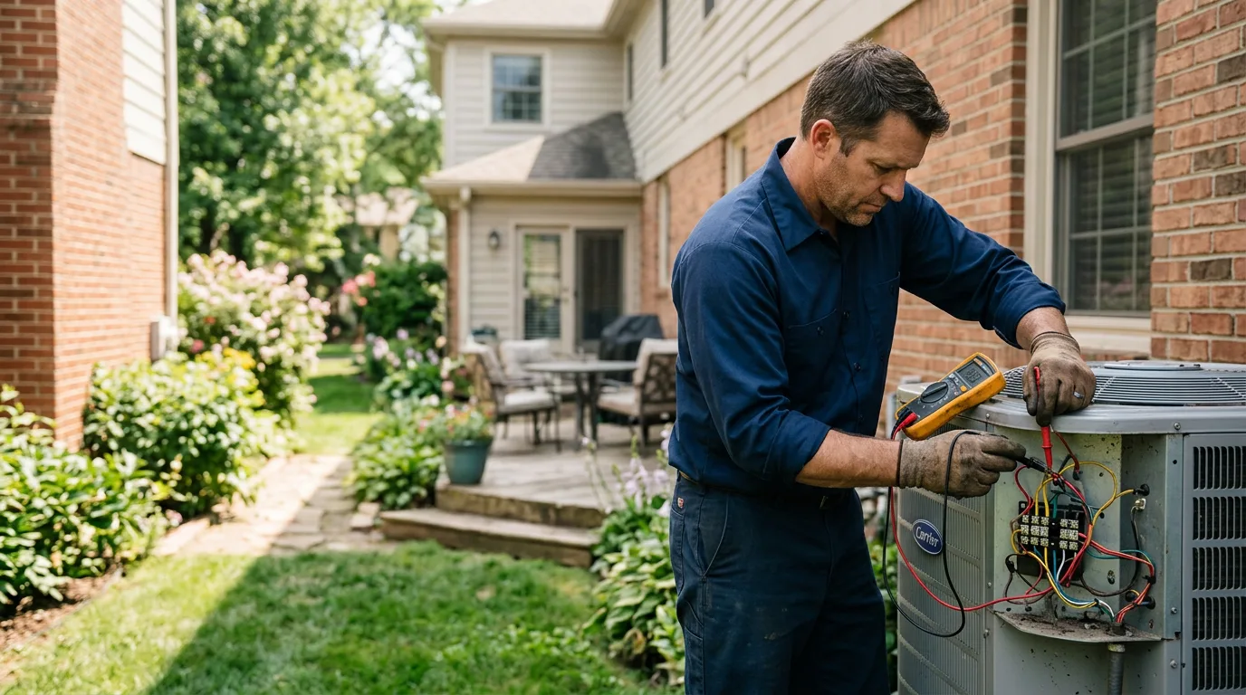 HVAC technician working near Milton, MA